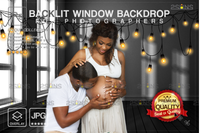 Backlit Window Backdrop, Maternity Digital background, Portrait Studio