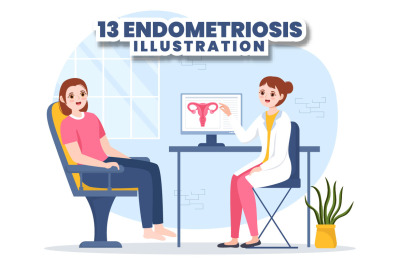 13 Endometriosis Illustration