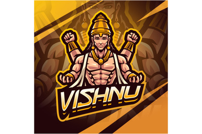 Vishnu esport mascot logo design