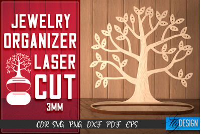 Jewelry Organizer Laser Cut SVG | Accessories Holder SVG Design | CNC