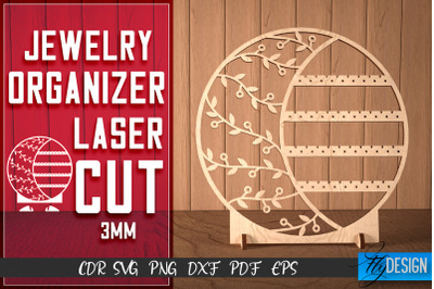 Jewelry Organizer Laser Cut SVG | Accessories Holder SVG Design | CNC