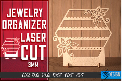 Jewelry Organizer Laser Cut SVG | Accessories Holder SVG Design | CNC