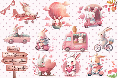 Cute Bunny Valentine Vibes Bundle