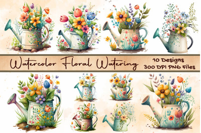 Watercolor Floral Watering Bundle