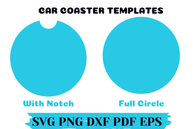 Car Coaster Templates,Circle N Notch Svg
