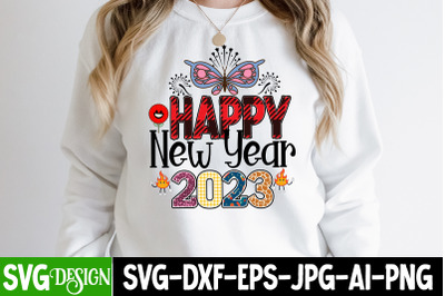 Happy New Year 2023 Sublimation Design , Happy New Year 2023 PNG
