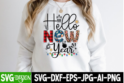 Hello New Year Sublimation Design, Hello New Year PNG