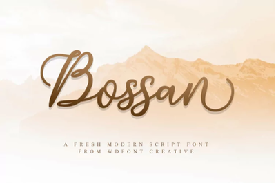 Bossan | A Fresh Modern Script