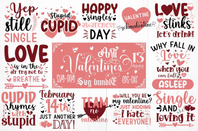 Anti Valentines Day SVG Bundle