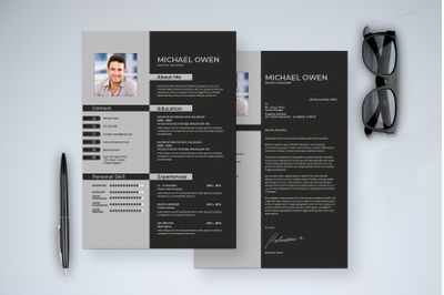 Modern Resume &amp; Cover Letter Template