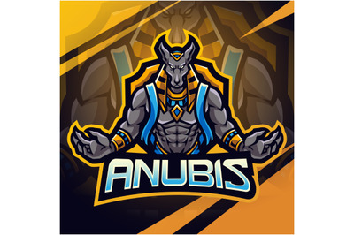 Anubis esport mascot logo design