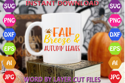 Fall breeze and autumn leaves crafts