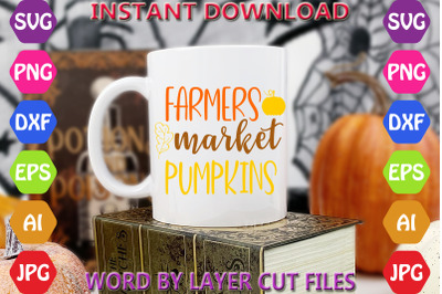 Farmers market pumpkins crafts