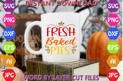 Fresh baked pies crafts