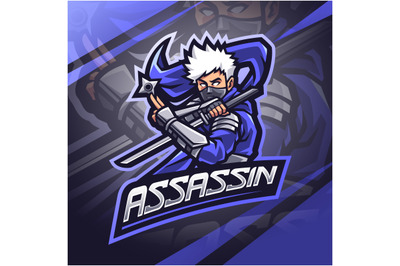 Assassin esport mascot logo design