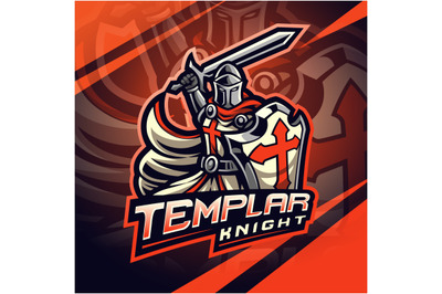 Knights Templar esport mascot logo design