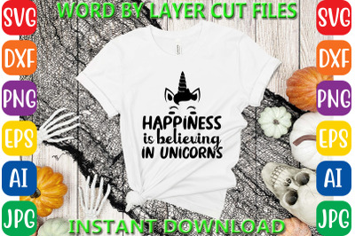 Happiness is believing in unicorns crafts