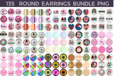 Round Earrings Big Bundle