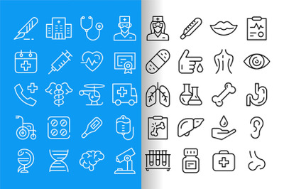 Medical icons set