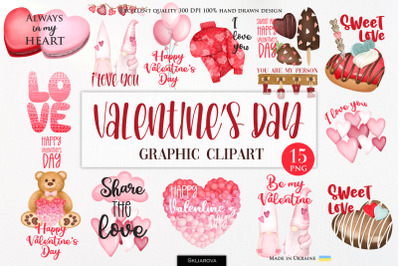 Valentine&#039;s Day saying png clipart