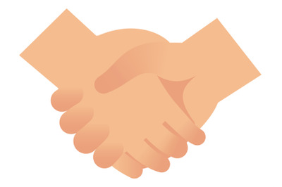 Handshake icon. Agreement sign. Partnership hand gesture