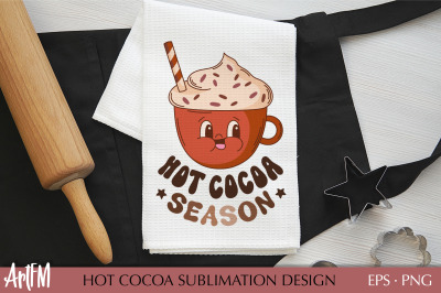 Hot Chocolate Sublimation Print | Hot Cocoa Season PNG