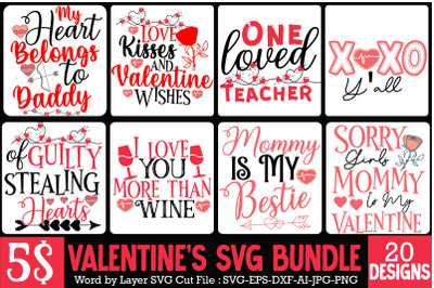 Farmhouse Valentine&#039;s Day Sign Bundle, Valentine SVG Bundle