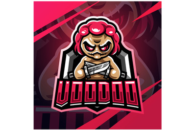 Voodoo esport mascot logo design