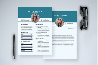 Modern Resume &amp; Cover Letter Template