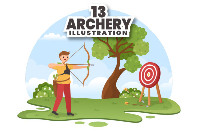 13 Archery Sport Illustration