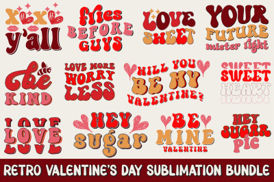 Retro Valentine s Day Sublimation Bundle