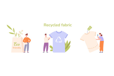 Use recycled clothing. Green wardrobe cloth sustainable fashion, eco f