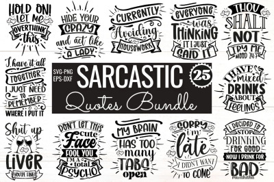 Sarcastic SVG Bundle