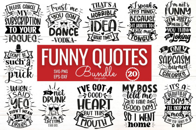 Funny Quotes SVG Bundle