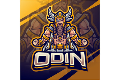 Odin esport mascot logo design