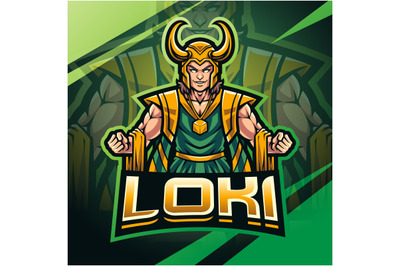 Loki esport mascot logo design