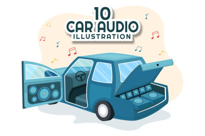 10 Car Audio Illustration