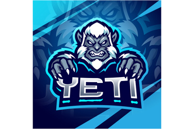 Yeti esport mascot logo design