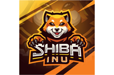 Shibainu esport mascot logo design