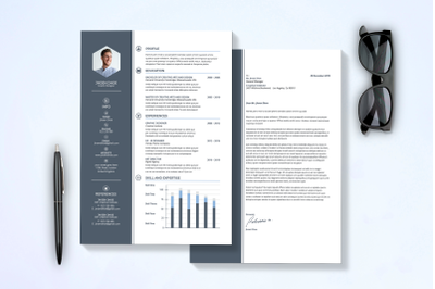 Modern Resume &amp; Cover Letter Template