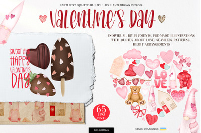 Valentine&#039;s Day graphic collection