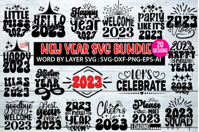 New Year SVG Bundle