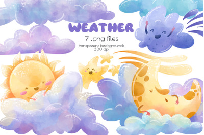 Weather Clipart - PNG Files