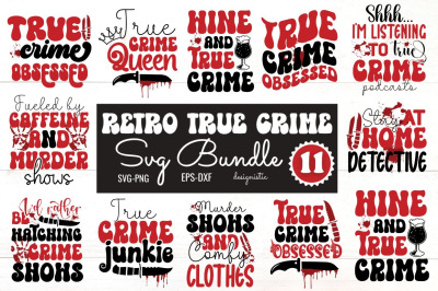 Retro True Crime SVG Bundle