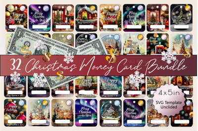 Christmas Money Card Mega Bundle 32 Designs Lip Balm Card