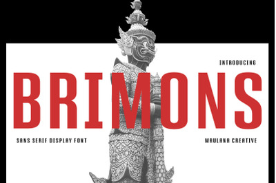 Brimons Sans Serif Display Font