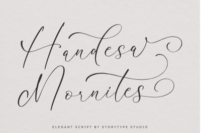 Handesa Mornites - Elegant Script