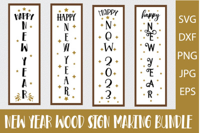 New Year Wood Sign Making Bundle