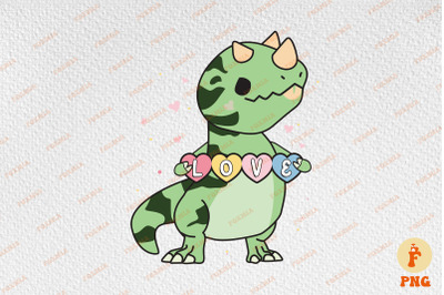 Cute Dinosaur Love Valentine&#039;s Day