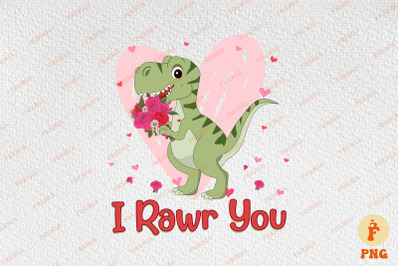 I Rawr You Cute Dinosaur Valentine&#039;s Day